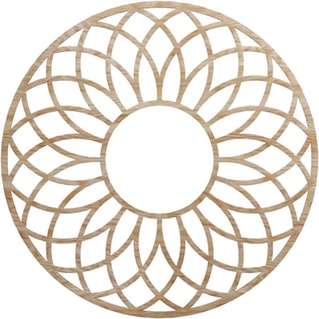 Ekena Millwork Cannes Wood Fretwork Pierced Ceiling Medallion, Red Oak, 38"OD x 13"ID x 1/4"T CMWP38X38X0250CNRO